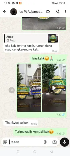 Testimonial Papan Bunga Pernikahan sawit