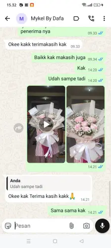 Testimonial Buket Bunga sawit